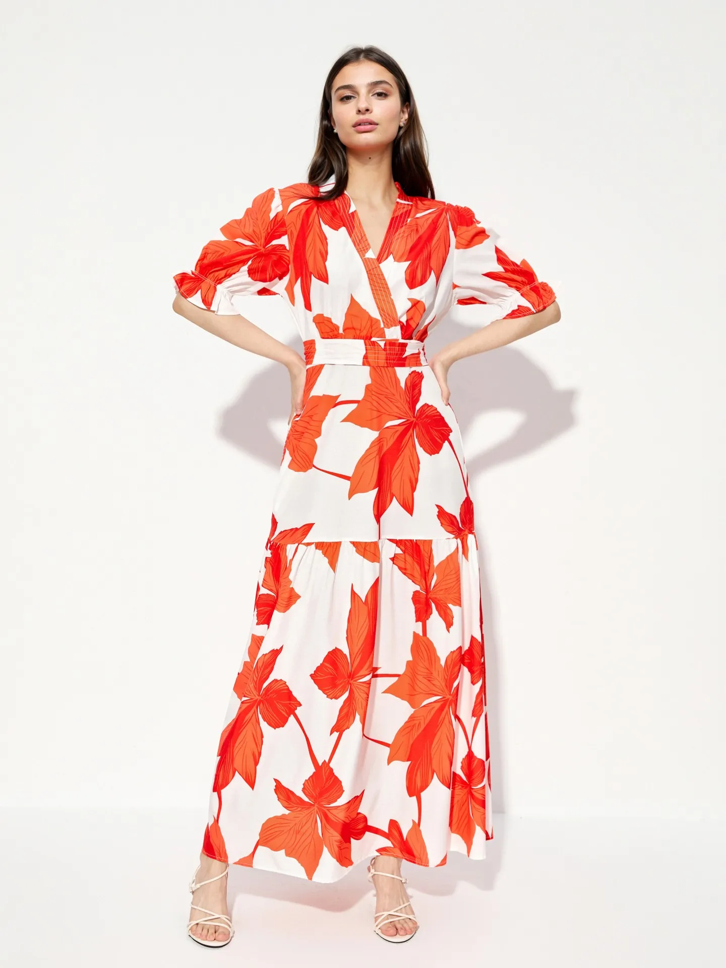 Color block a line dress hotsell