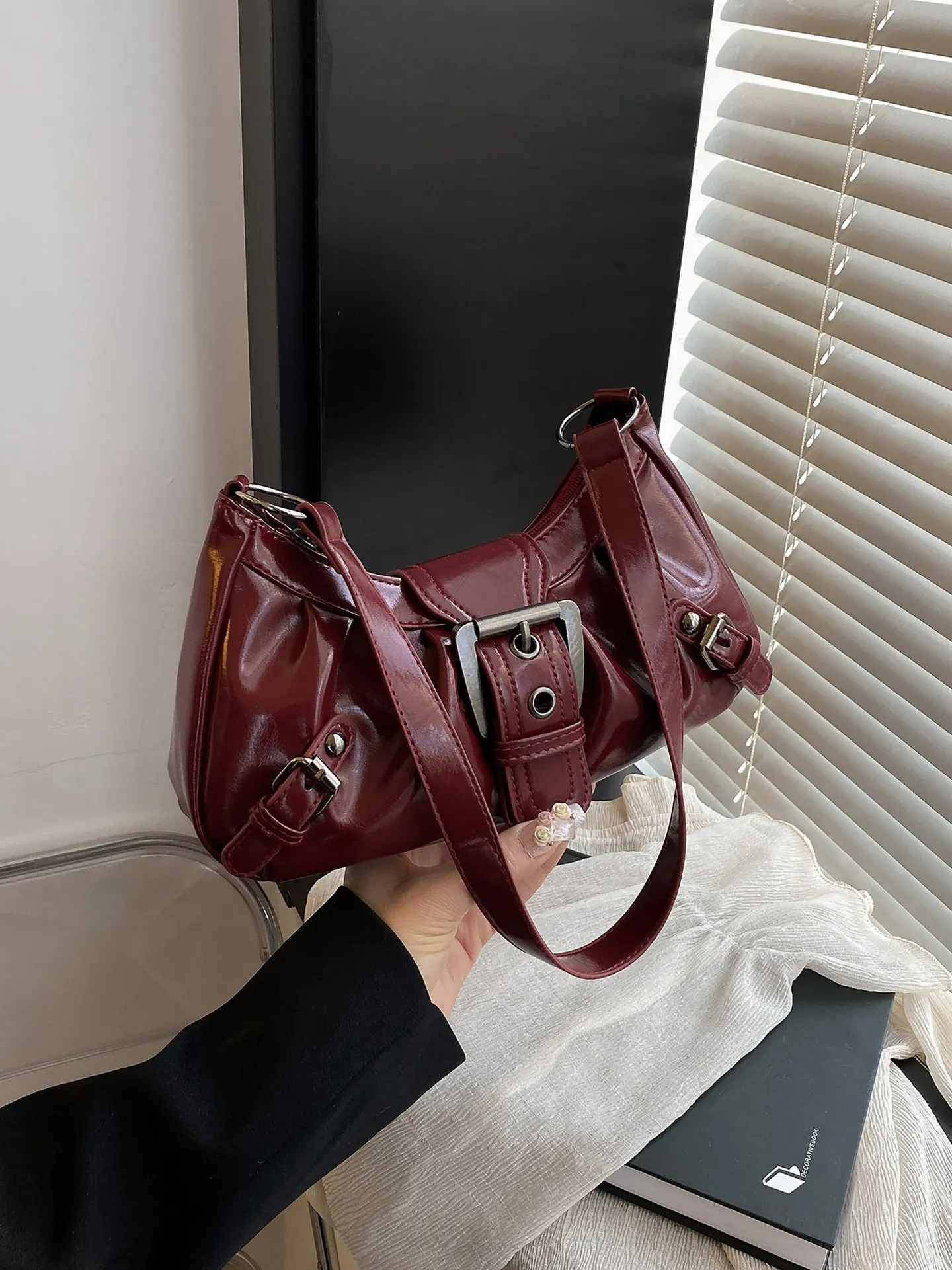 Sovereign Nation Gray Shoulder Handbag