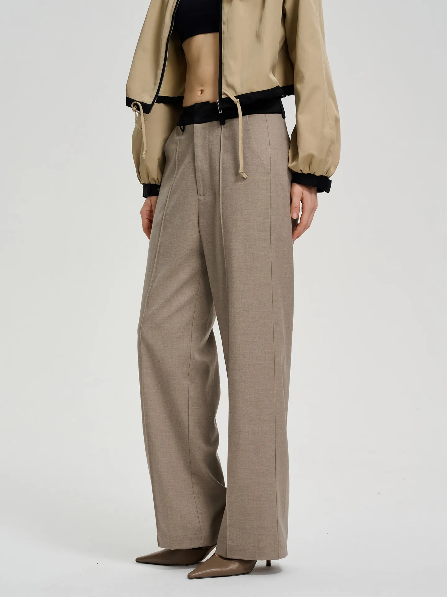 Patchwork Straight Leg Pants | Savana | Bestsellers 