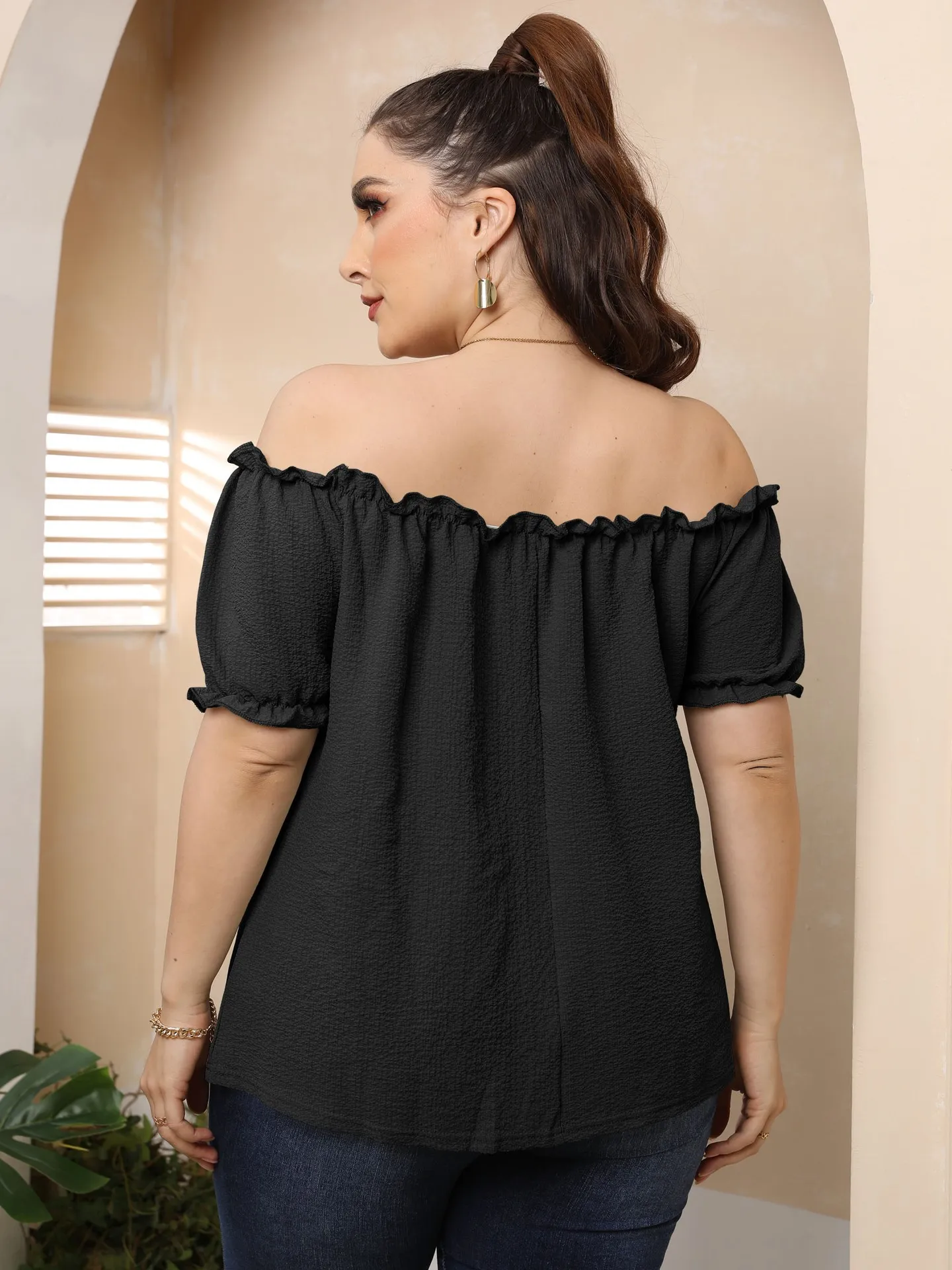 Bardot top plus size deals