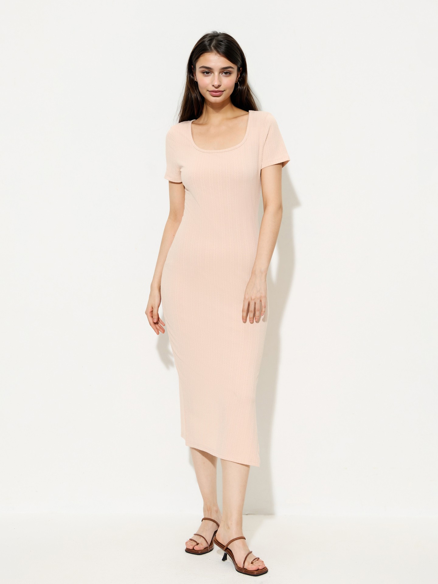 Apricot Bodycon Dress