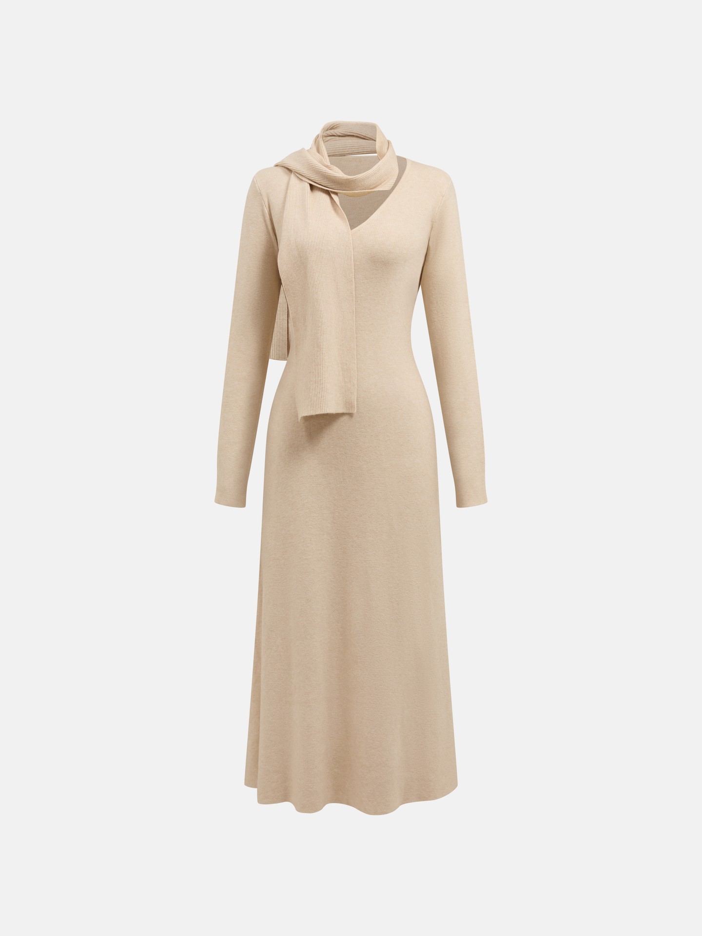 Apricot Knit Dress