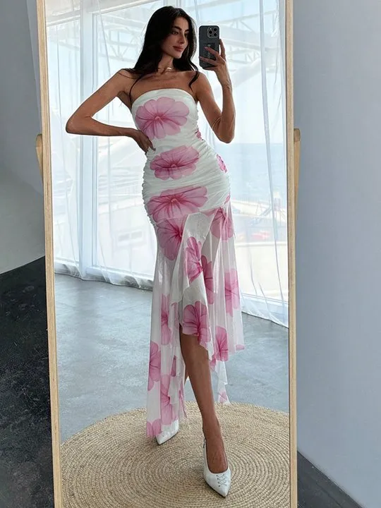 DVF ワンピース Levana printed maxi dress998384 Levana printed maxi dress in blue - Diane Von Furstenberg