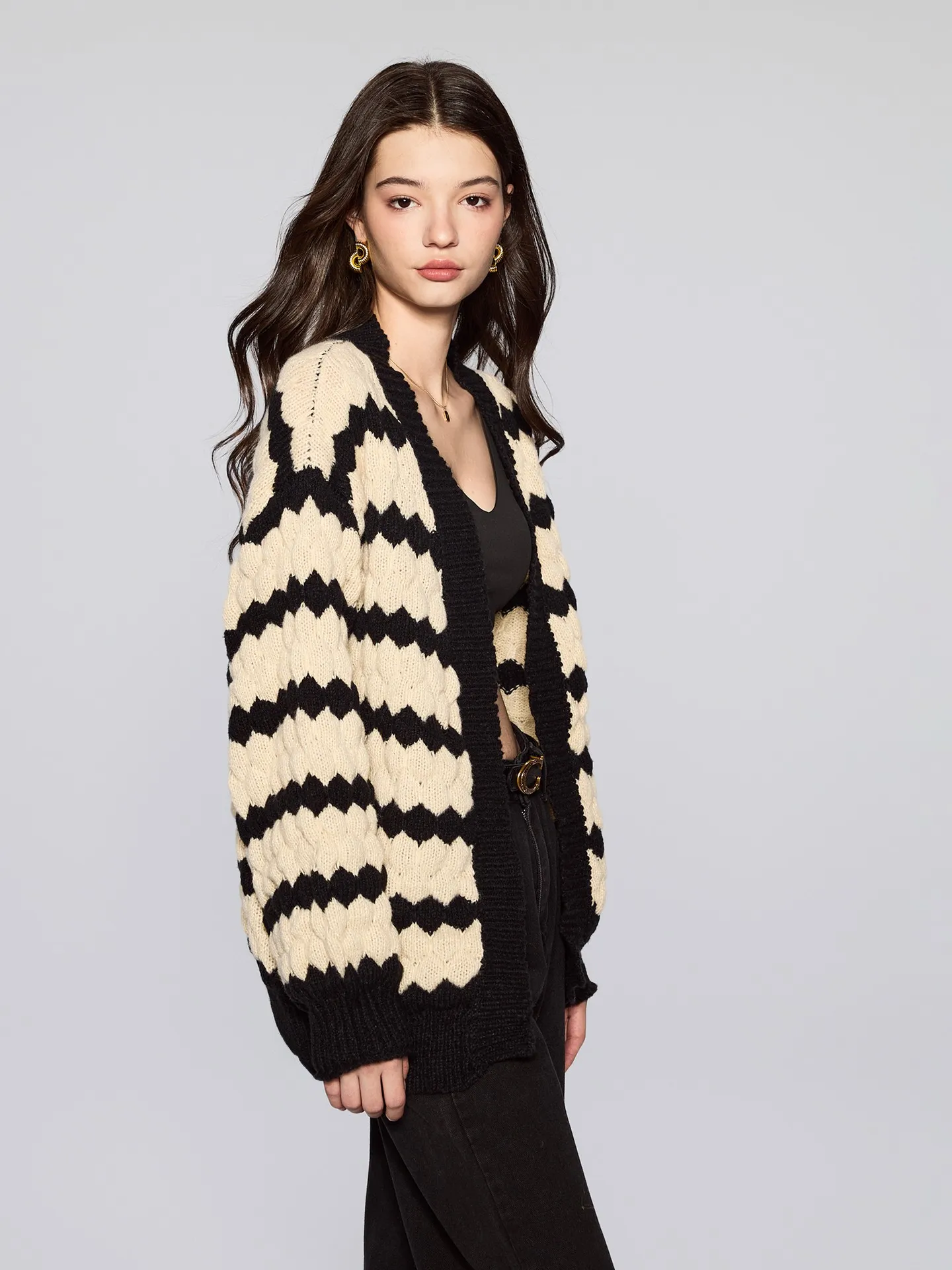 Colour Block Knit Cardigan | Savana | Bestsellers