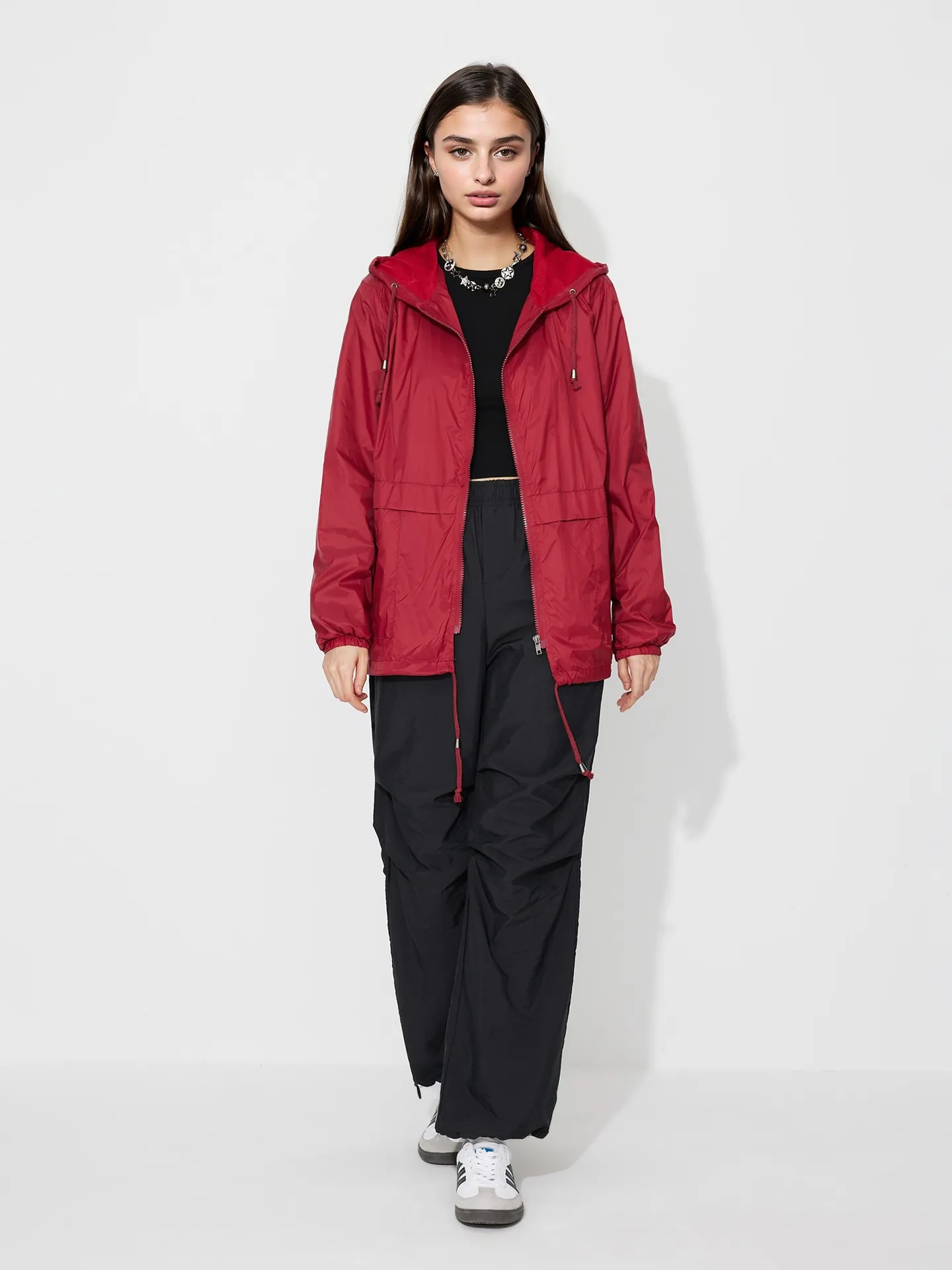 Drawstring Windbreaker Jacket | Savana | Bestsellers