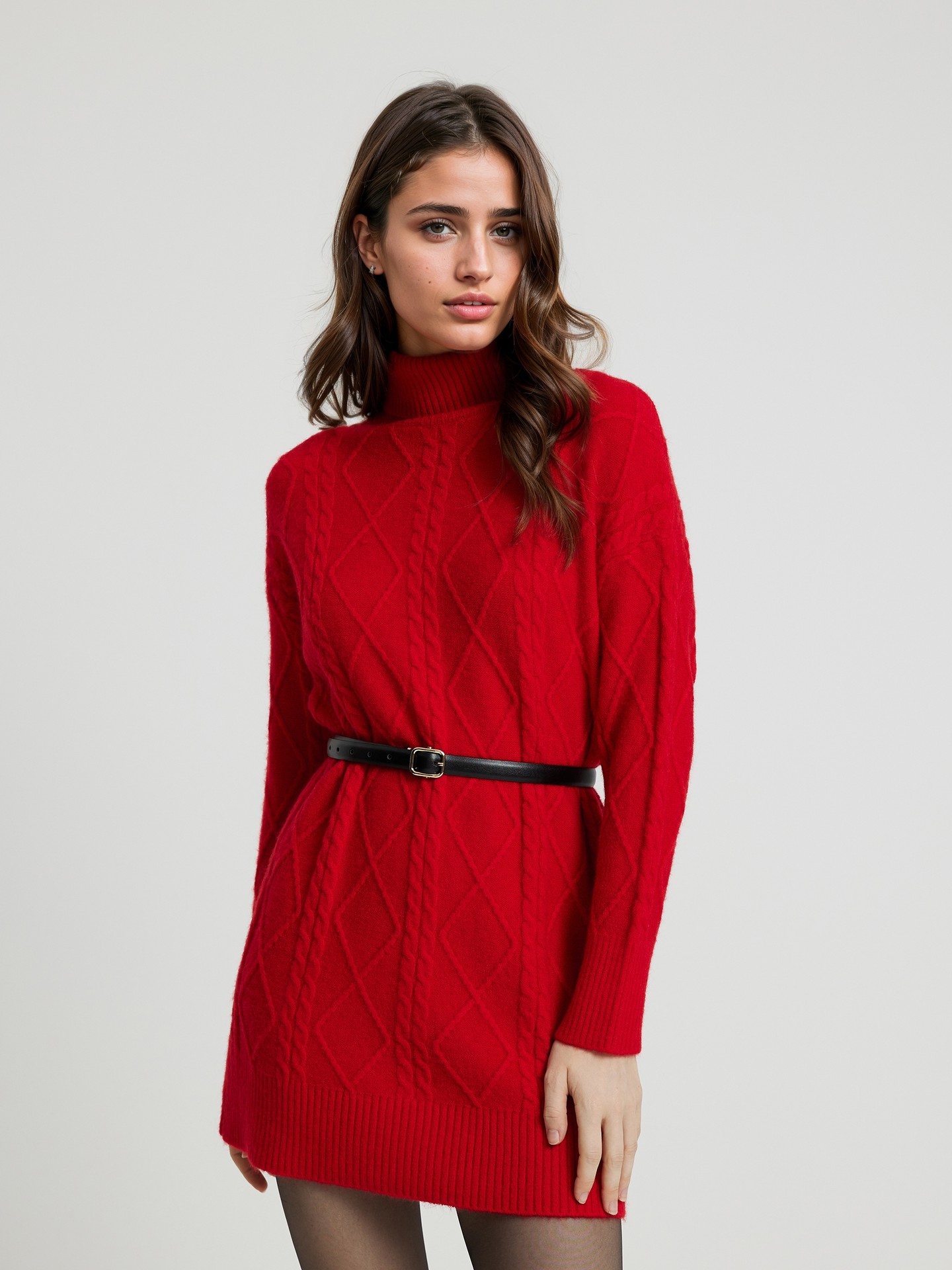 Red Knit Dress
