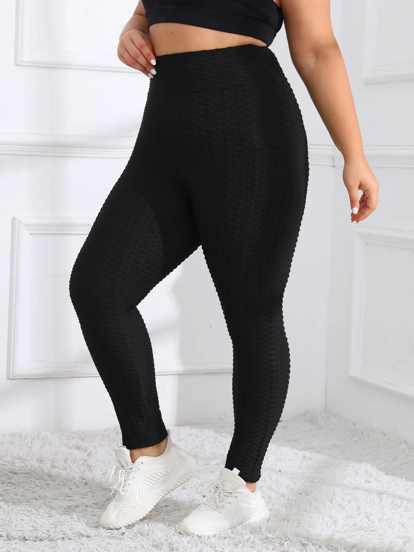 Plus size gym fashion leggings