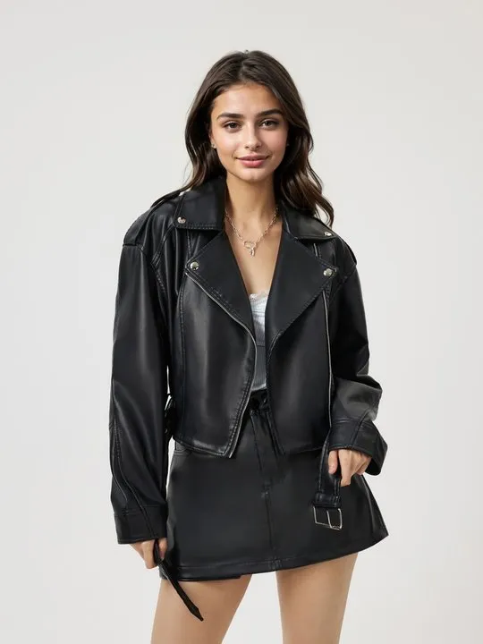 Zara Woman Leather store Jacket