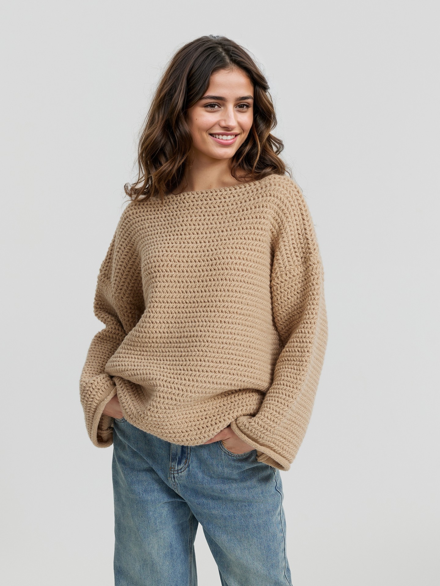 Khaki Pullover Sweater