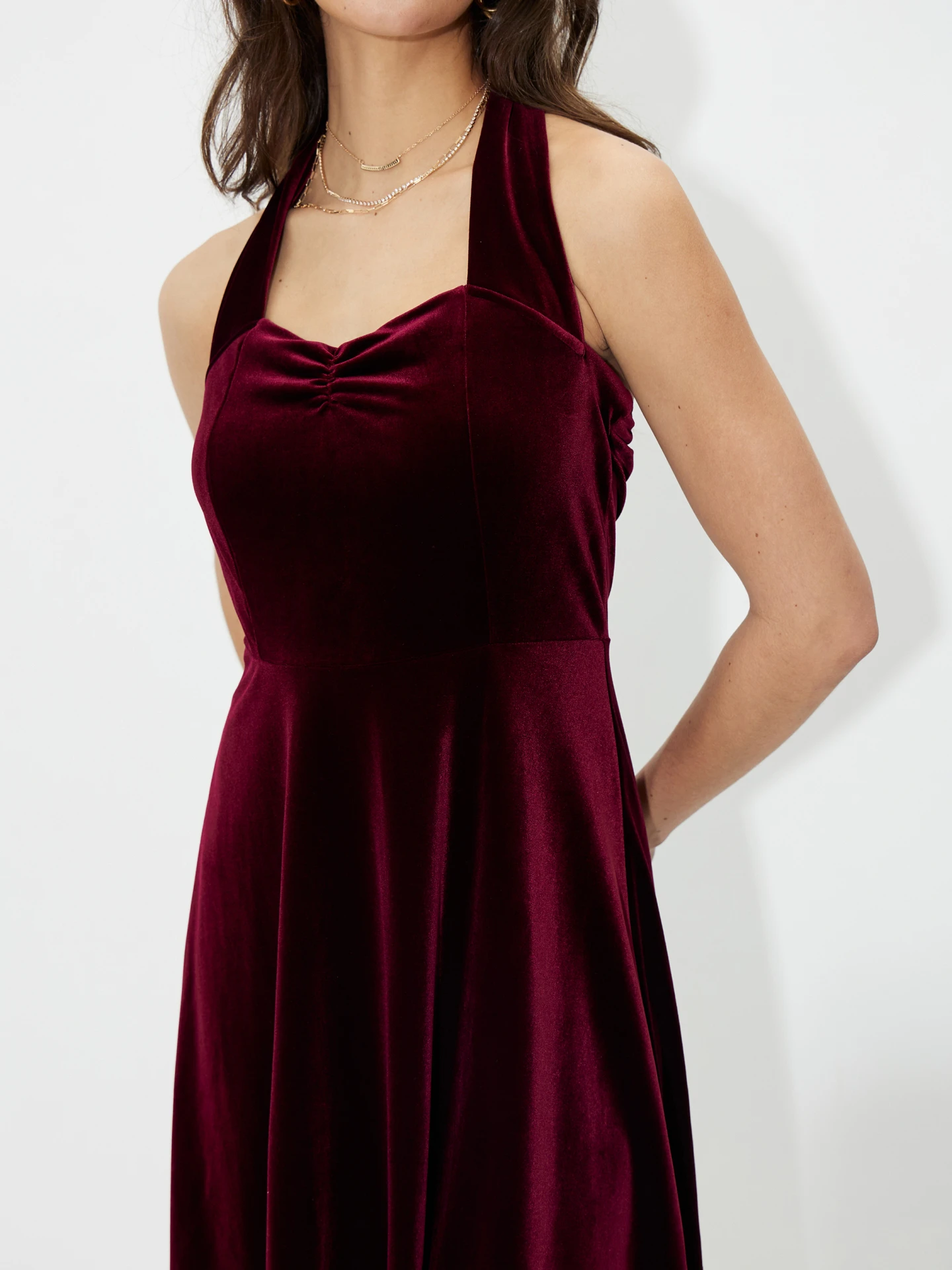 Bellino Crisscross A-Line Dress Color Black | Australia