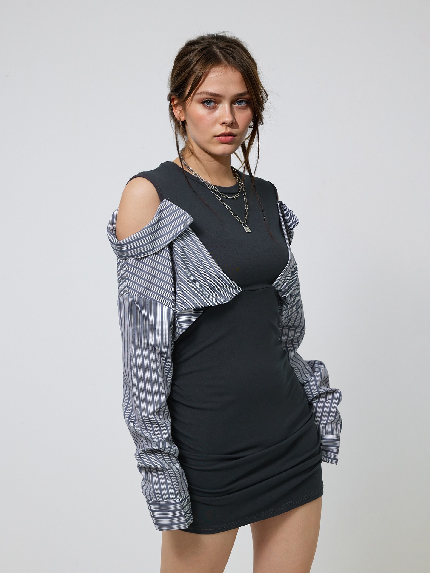 Grey Bodycon Dress