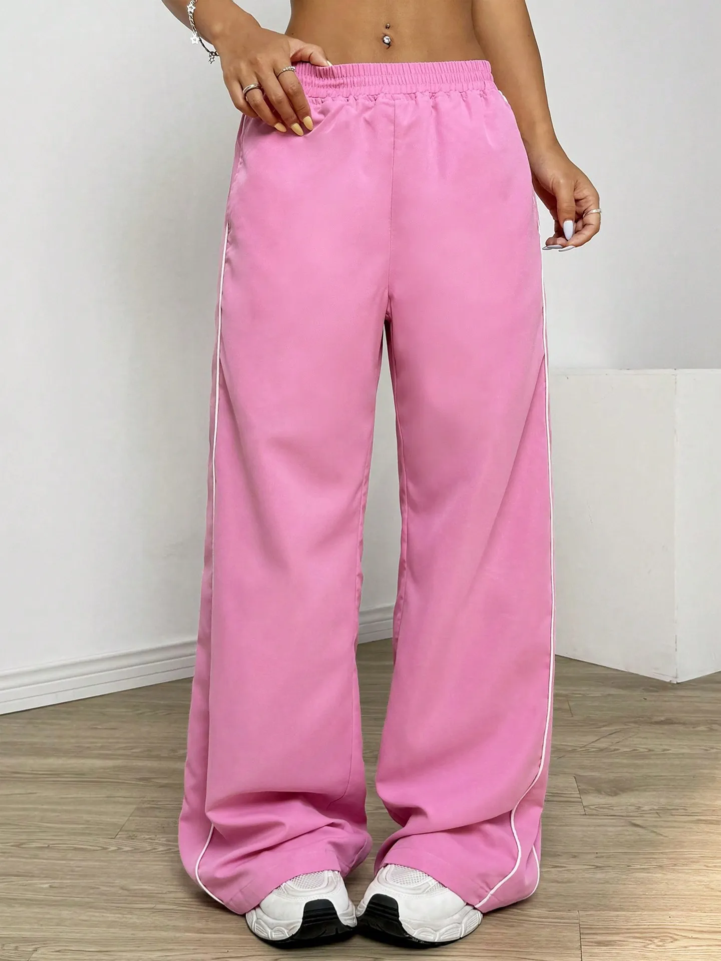 Patchwork Straight Leg Pants | Savana | Bestsellers