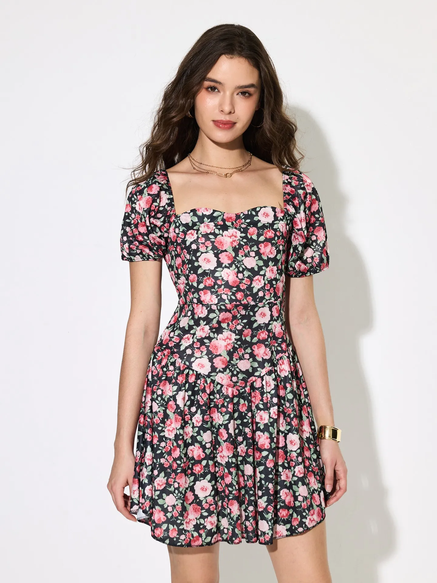 Draped A-Line Dress