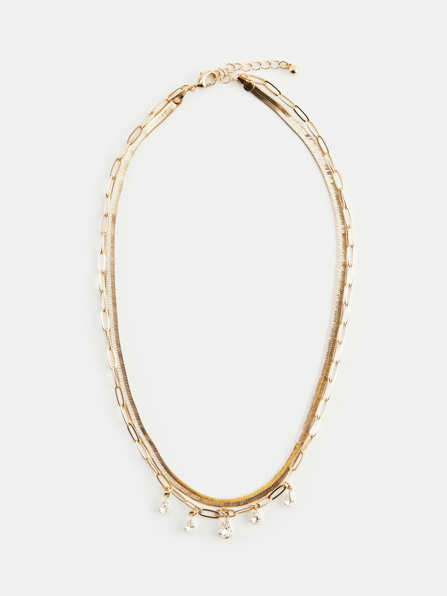 Geometric Artificial Jewellery - Multi-Layer Necklace