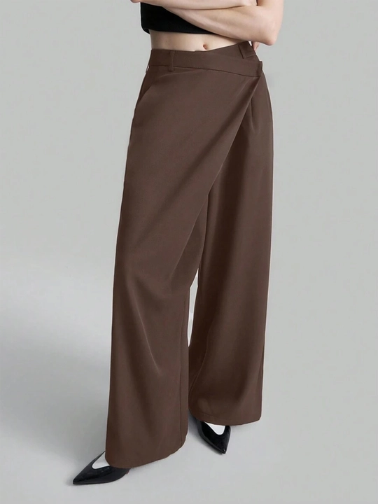 Wrapped Straight Leg Pants