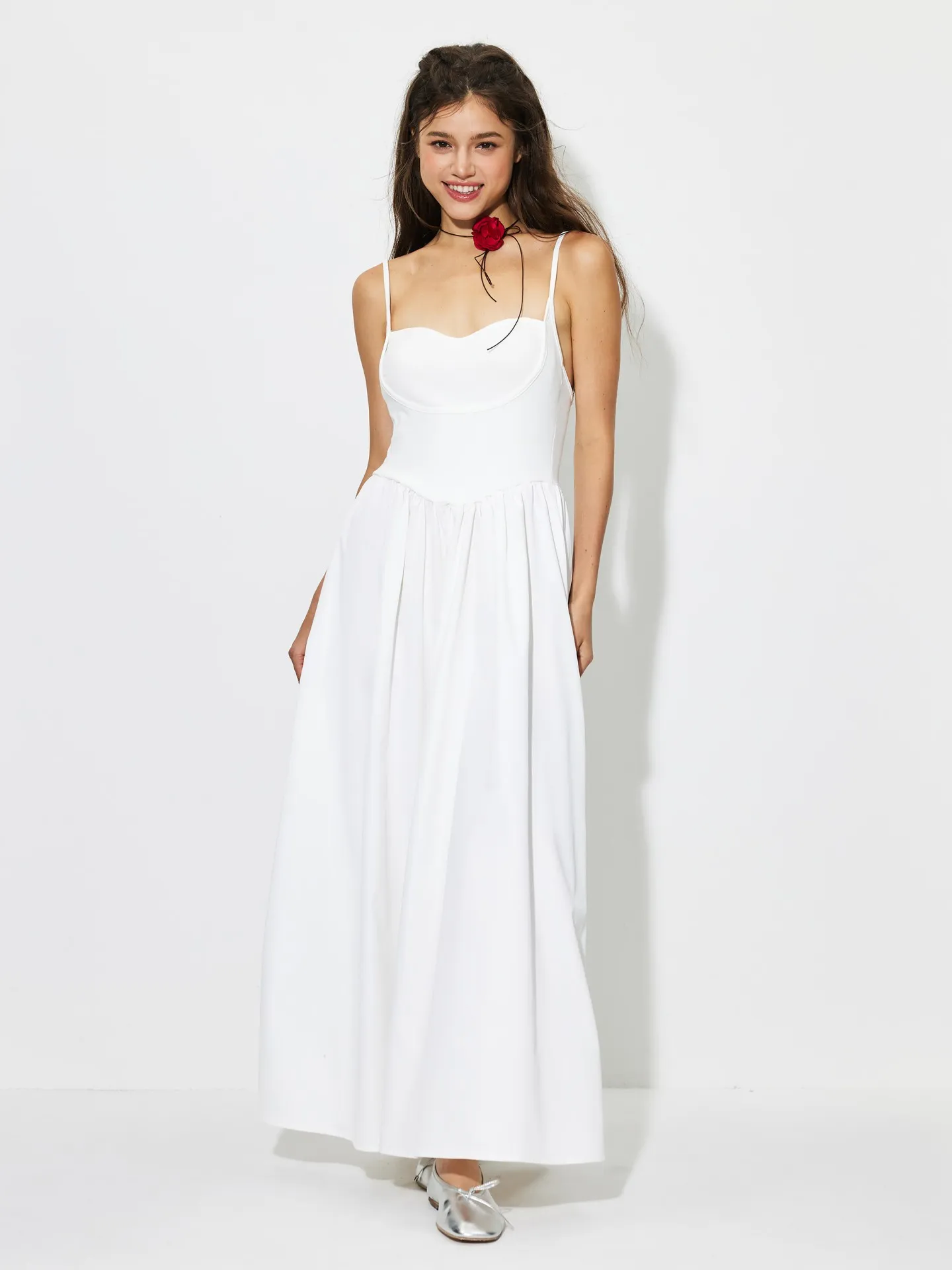 Draped A-Line Dress